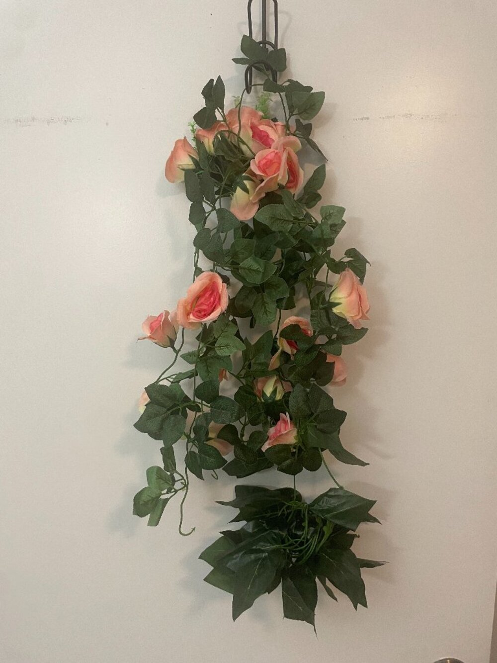 Set of Two Artificial Pink Rose Garland